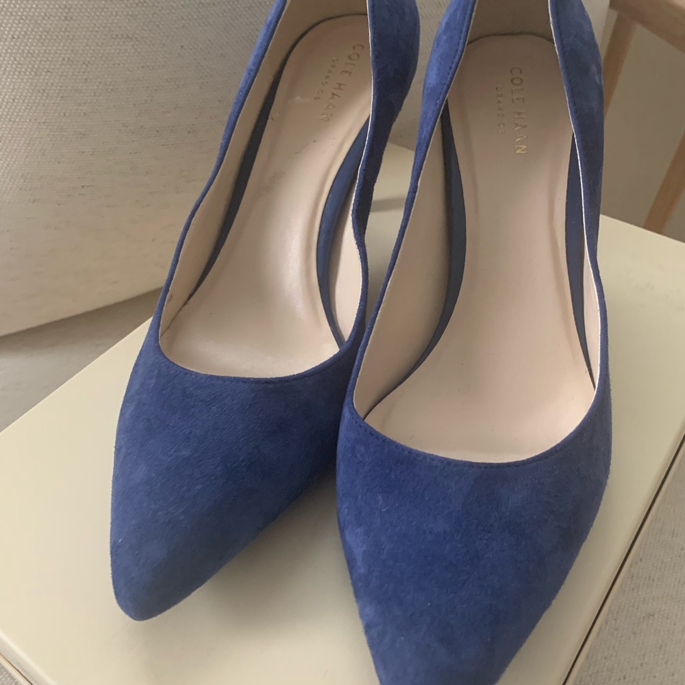 Cole Haan Marta Blue Suede Pump